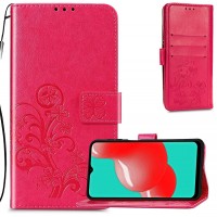  Maciņš Flower Book Samsung A566 A56 5G rose-red 